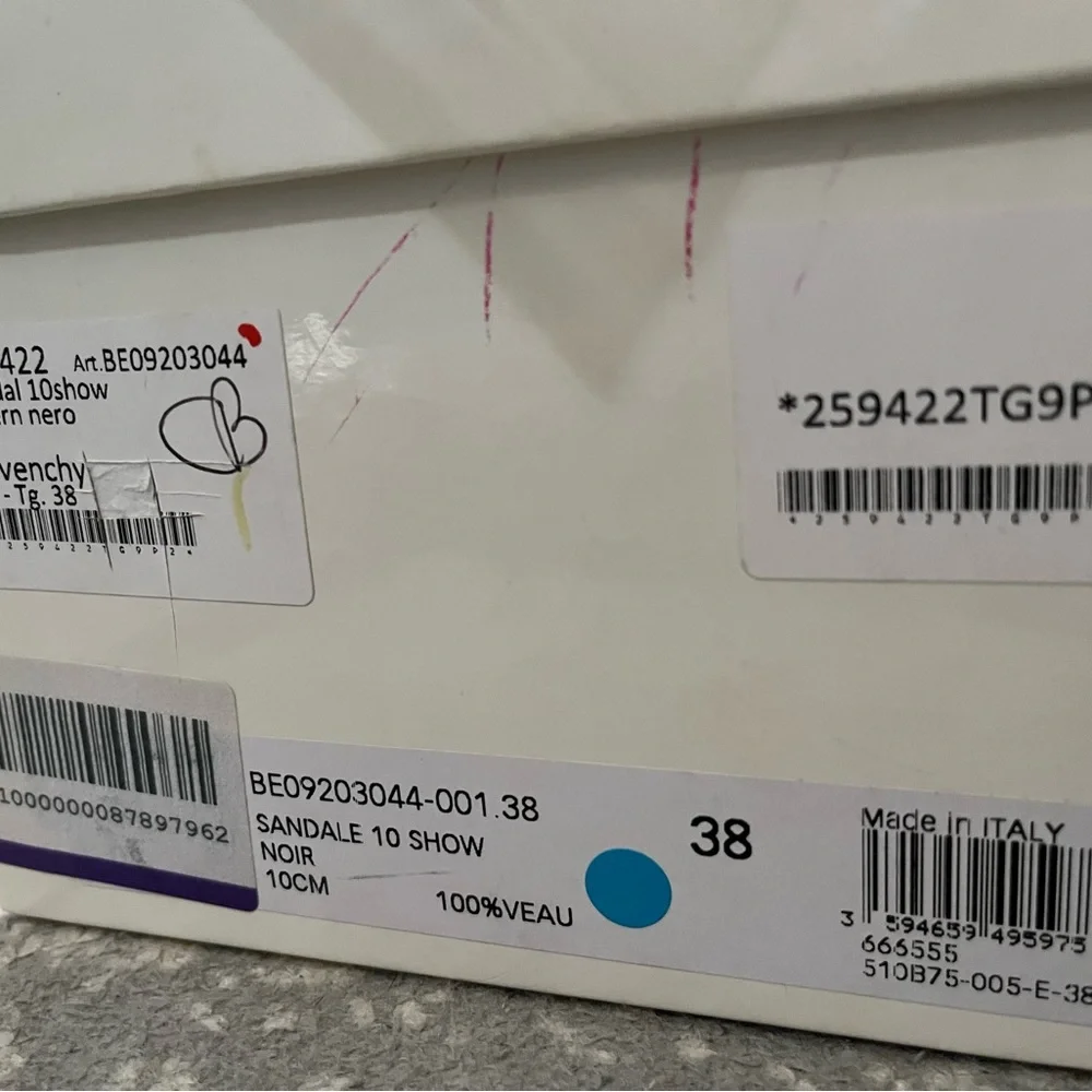 Authentic Givenchy lace up backless mule sandal - Picture 3 of 5